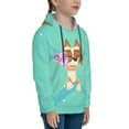 thumbnail image 3 of Johaoi Bluey Pattern Teen Pullover Hoodie Sweatshirts,Long Sleeve Pullover Casual Hooded Sweatshirt for Youth-Medium, 3 of 6