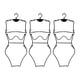 thumbnail image 2 of 3 perchas para traje de baño, perchas para bikini, soporte para vestido, perchas para traje de baño, traje de baño con gancho giratorio superior para Negro Soledad Percha para traje de baño, 2 of 9