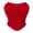 Red, variant on Women's Shapewear Corset Top Vintage Lace Waist Solid Color Trainer Strapless Tummy Control Body Shaper Slimming Underbust