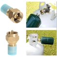 thumbnail image 2 of Brass Safest Propane Gas Refill Adapter For Throway Disposable Bottle 1Lb Tank Cylinder Pol Type To 1 Bl Gas Bottle, 2 of 8