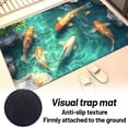 thumbnail image 4 of Koi Fish 3D Visual Floor Mat Polyester Non-Slip Rug For Indoor Hallway Living Room, 4 of 8