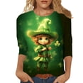 thumbnail image 1 of SNKSDGM Chemises Blanches à Manches Longues pour Femmes Chemises en Lin à Boutons Manches Longues pour Femmes Mignon Patchwork Fleur Fée Manches Courtes Col Rond T-Shirt Produit TTG, 1 of 4