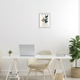 thumbnail image 2 of Bold Modern Botanicals Leaf Silhouettes Matisse Text Botanical & Floral Graphic Art Framed Art Print Wall Art, 2 of 7