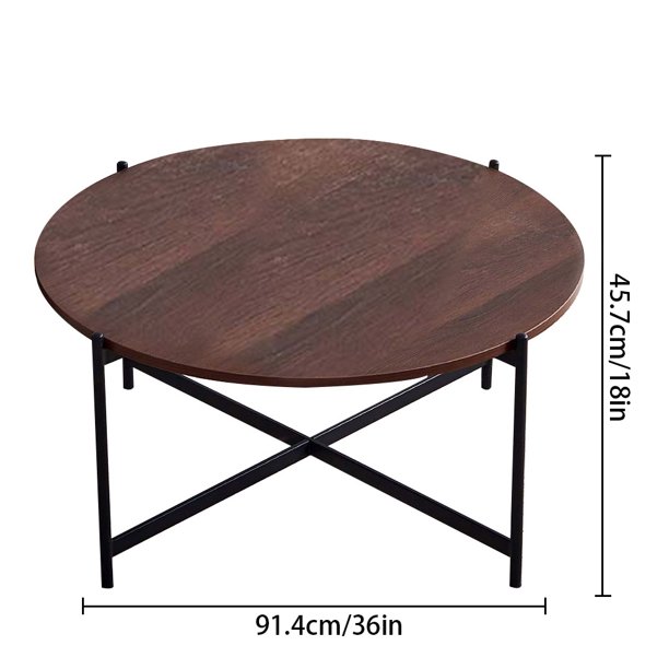 Machinehome Best Choice 36 Inch Modern Round Coffee Table ...