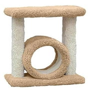 Angle View: Classy Kitty 17" Play Tunnel with Shelf 10.8x19x17
