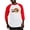 Red/White, variant on CafePress - Happy Yule Baseball Jersey - Cotton Baseball Jersey, 3/4 Raglan Sleeve Shirt