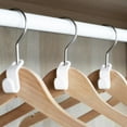 thumbnail image 3 of 30/60/90pcs Clothes Hanger Connector Hooks, Hanger Extender Clips, Cascading Hanger Hooks for Bedroom Closet, Heavy Duty Save Space, White, 3 of 7
