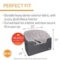 thumbnail image 3 of K&H Pet Products Bucket Booster Pet Seat Heated Knockdown Gray/Gray Large, 3 of 10