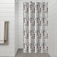 thumbnail image 2 of White Christmas Tree Pattern Shower Curtain 36"x72" ,Bathroom Decorative Shower Curtains Set with 12 Hooks,Modern Waterproof Washable Shower Curtain, 2 of 6