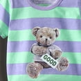 thumbnail image 4 of Karoyedx Little Girl Pajamas Girls Pajamas Short Sleeve Toddler Girls Summer Short Sets Sleepwear Clothes Kids Pajamas Green Size,4-5 Years, 4 of 5