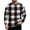 Black 18#, variant on Men Christmas Buffalo Plaid Printed Shirt Crewneck Tops Loose Fit Stretchy Shirts for Daily Gathering Vacation Wine S