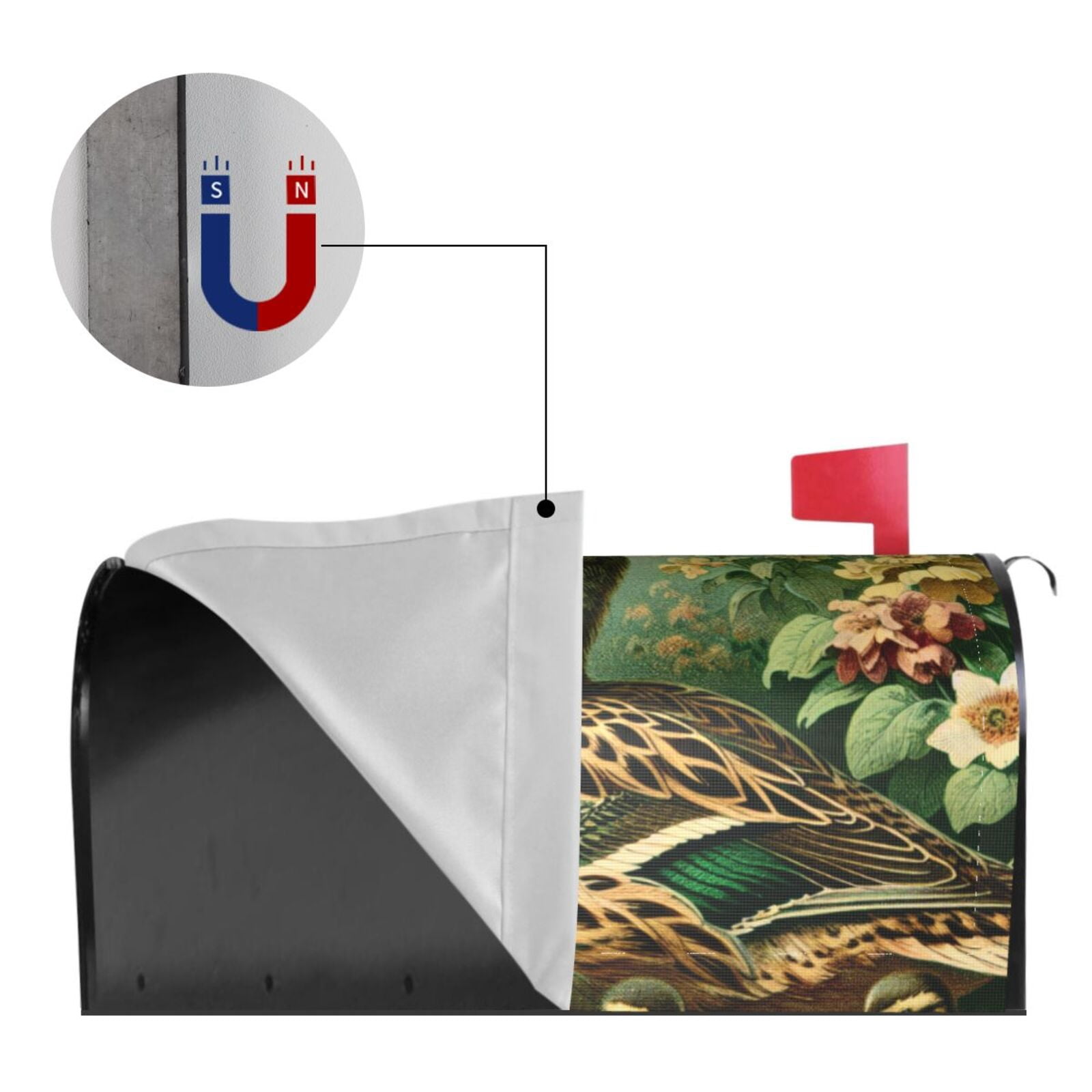 Kdxio Magnetic Mailbox Cover 21x18 in Mailbox Cover Outdoor Decoration Holiday Mailbox Covers for Home Garden Yard-21x18 in