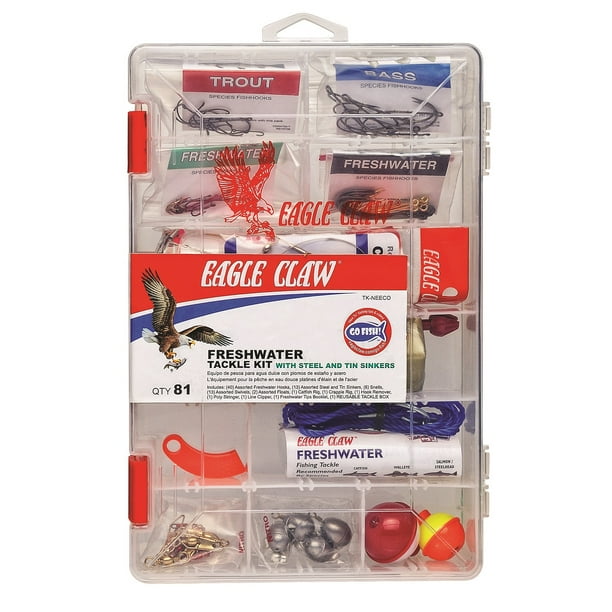 Eagle Claw Fresh Water Fishing Lure Kit Lead Alternative Weights