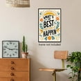 thumbnail image 4 of SYDposter Daily Reminder Positive Wall Art, Positive Affirmation Quote Wall Decor, Colorful What's The Best That Could Happen Uplifting Quote Poster, Boho Inspirational Art 16x24in Unframed, 4 of 6