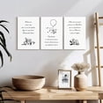 thumbnail image 3 of Elephant Stock Minimalist Winnie The Pooh Quotes Wall Art - Horizontal Multi Panel Canvas - Living Room Wall Decor - Kids And Nursery Multi Panel - Black And White Decor - 26" x 12", 3 of 8