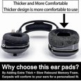 thumbnail image 3 of Astro A40 TR Ear Pads for Astro A40TR Gaming Headset: Velour Ear Cushions (Not Compatible with A50 Gen4, Gen3, Gen2, Gen1), 3 of 5