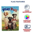 thumbnail image 5 of America Forever Play Ball Dogs Garden Flag Baseball 12.5 x18 inch Double Sided Ready To Play Baseball Garden Flag for Outdoor Dog Flag Yard Decoration, 5 of 7