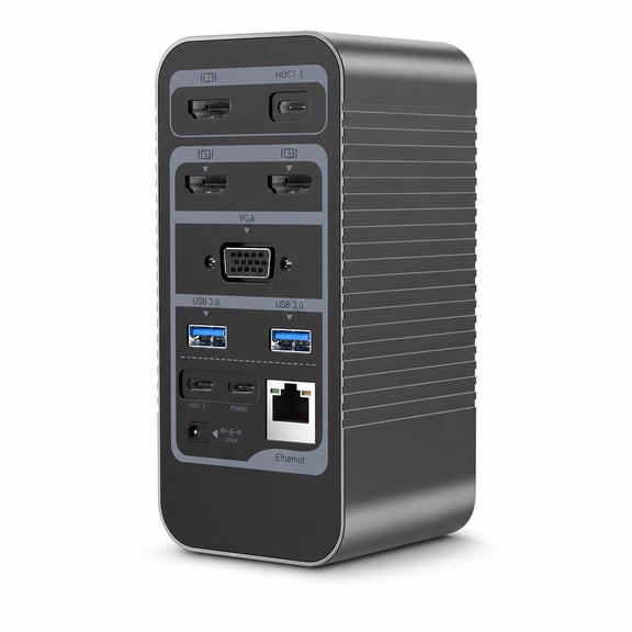 EUASOO Docking Station USB-C 4K Quadruple Display ESDC004