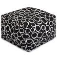 thumbnail image 2 of Majestic Home Goods Indoor Cotton Mocha Fusion Ottoman Pouf, 2 of 5