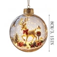 thumbnail image 2 of WWC Christmas Scene Ball Ornaments, Reindeer Hanging Christmas Tree Ornament, Christmas Tree Decorations Story Balls for Party Decor, 2 of 7