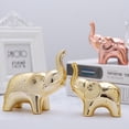 thumbnail image 6 of Elephant Statue Home Decor Elephant Statue Decorations Gold Sculpture Ornaments Figurines Miniatures Gold  S, 6 of 7