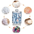 thumbnail image 6 of Yayeee 4 Pack Qtip Holder Bathroom Cotton Swab Canister with Lid Clear Dispenser Set, Floral Easter Rabbits, 6 of 6