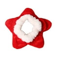thumbnail image 1 of Navidad mascota rojo cuello estrella pequeño perro cachorro mascotas decorando bufanda cuello flor cálido peluche bufanda para invierno, 1 of 8