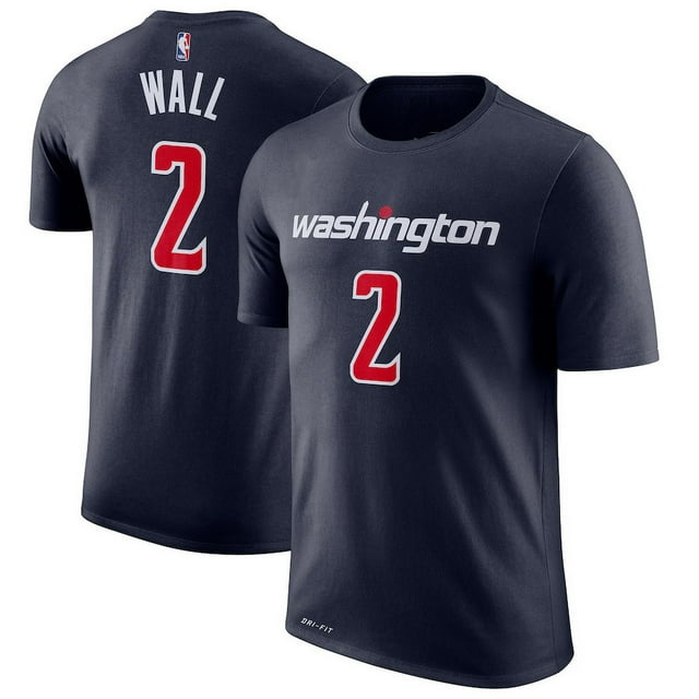 T-Shirt en Coton de Performance NBA Basketball Washington Wizards Statement Edition avec Nom et Numéro