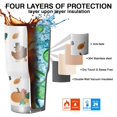 thumbnail image 7 of 30oz Happy Thanksgiving Turkey Fall Pumpkin Tumblers Stainless Steel Tumbler with Lid and Straw,Vacuum Insulated Double Wall Travel Tumbler Cups Mug with Cleaning Brush for Coffee,Tea, 7 of 7