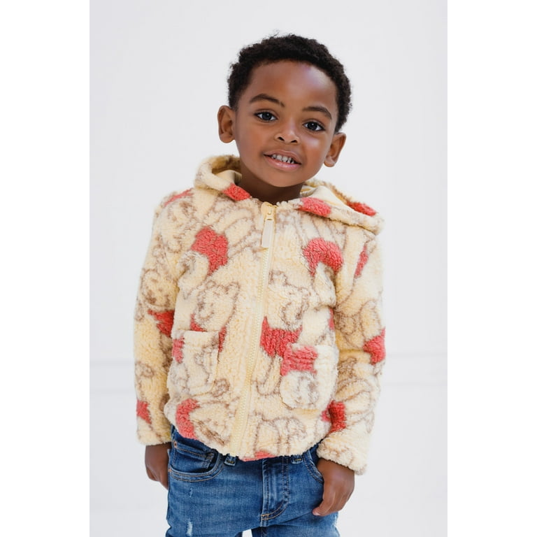 Disney Winnie the Pooh Cozy Sherpa Zip Up Cosplay Hoodie Newborn