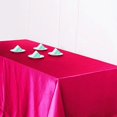thumbnail image 4 of BalsaCircle 90" x 156" Satin Rectangular Tablecloth Fuchsia, 4 of 6