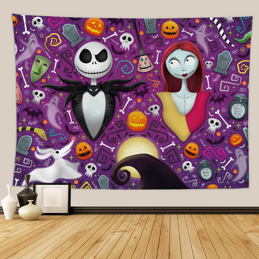Tapestry Nightmare before Christmas Wall Hanging Tapestry Halloween