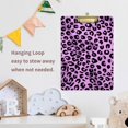thumbnail image 7 of 12.5"x9" Purple Leopard Print Clipboards, Standard A4 Letter Size Nursing Clipboard with Low Profile Metal Clip Decorative Clip Board for Office Supplies,Gold, 7 of 7