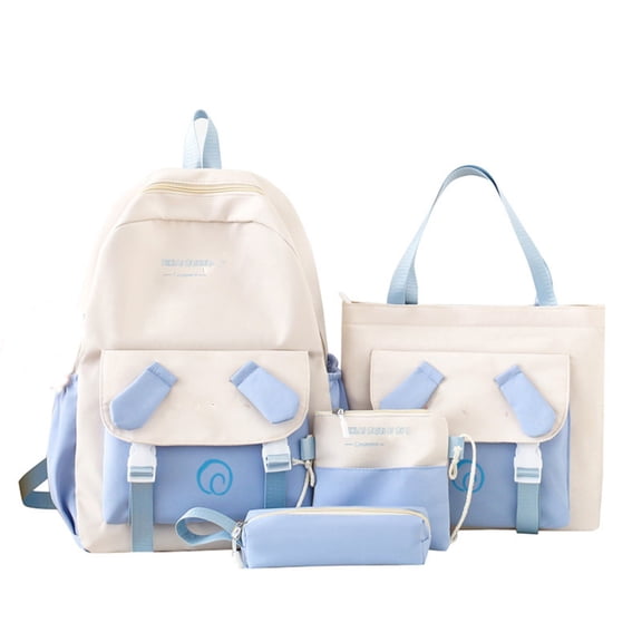 3 PCS School Backpacks for College Teen Cute Girlish Middle High School Bookbag Large Capacity Lightweight Daypack for Students