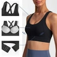 thumbnail image 4 of XFHLMJFF Sports Bras for Women High Support High Impact Adjustable Strap Racerback Running Fitness Workout Bra, 4 of 8