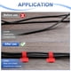 thumbnail image 5 of Uxcell 100-Pack Bridas de Cable con Gancho y Bucle, 3.5 x 1.1 Pulgadas Organizador de Cables Autoadhesivo Mejorado para Escritorio [Rojo], 5 of 7