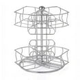 LKENANZH Rotary TwoTier Teabag Rack with Hollow Iron Construction for