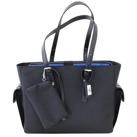 UPC: 0818993010483 | 14.1  inch Laptop Liberator Bag & Detachable Purse | Vegan Leather Shoulder Handbag Purse (Black)