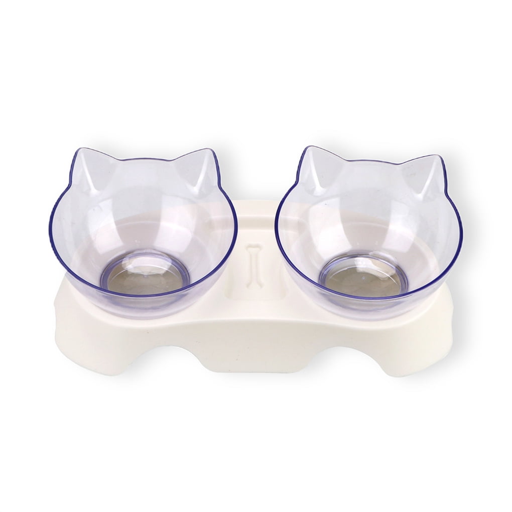 Tilted Raised Posture Cat Food Bowl Neck Protection Anti Vomiting 15