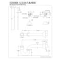 thumbnail image 2 of Kingston Brass CC53302LKB30 Traditional Standard Mount Plumbing Sink Trim Kit with P-Trap, Polished Brass, 2 of 2