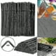 thumbnail image 2 of 500/200/100pcs Flexible Bendy Black Drinking Straws Plastic Disposable Straws, 2 of 3
