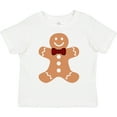 thumbnail image 3 of Inktastic Cute Gingerbread Man with Red Plaid Bowtie Boys or Girls Toddler T-Shirt, 3 of 5