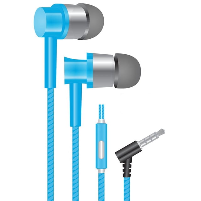 Escape - Stereo In-Ear Headphones, Noise Reduction, Integrated Microphone, Blue