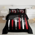thumbnail image 2 of Homewish Sport Baseball 2pcs Bedding Comforter Set For Children Teens Adults,Black Red White Twin Comforter Sets,Usa Flag Breathable Bedding Set,Ultra Soft Home Decor,Reversible, 2 of 8