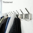 thumbnail image 4 of SIABC-Coat Rack,Coat Rack Wall Mount, Durable Coat Rack Wall Mounted,Heavy Wall Coat Rack Whit 7 Double Hooks,Coat and Shoe Rack Entryway for Hanging Backpack,Jeans,Scarf,Towel (Silver), 4 of 4