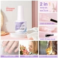 Gellen Gel Nail Kit, Nail Tips and Glue Gel Kit with Base & Top Coat