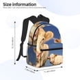 thumbnail image 4 of Daiia Cows Cattles School Backpack for Men Women, Unisex Large Waterproof Bookbag Schoolbag Casual Daypack for High School/College/Teens/Travel/Work Black, 4 of 8