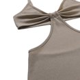 thumbnail image 4 of SUNSIOM Robe Longue à Bretelles Dos Nu Creux Couleur Unie pour Femmes, 4 of 9