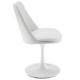thumbnail image 4 of Lippa Swivel Dining Chair in White White, 4 of 10
