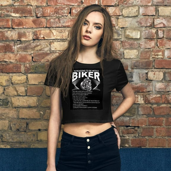 Women Bikers Crop Tee